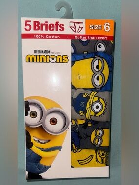 Boys' Despicable Me Minions 5pk Briefs - 6